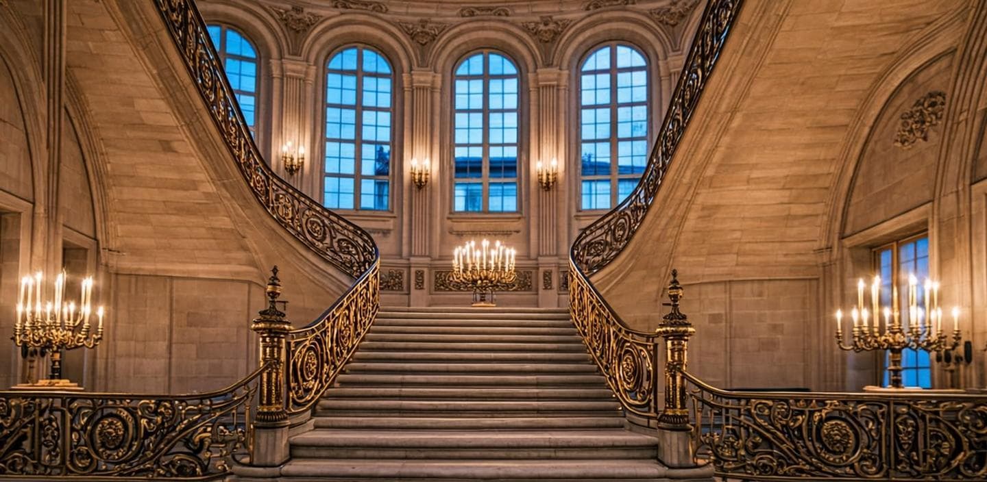 Escalier d’apparat doré