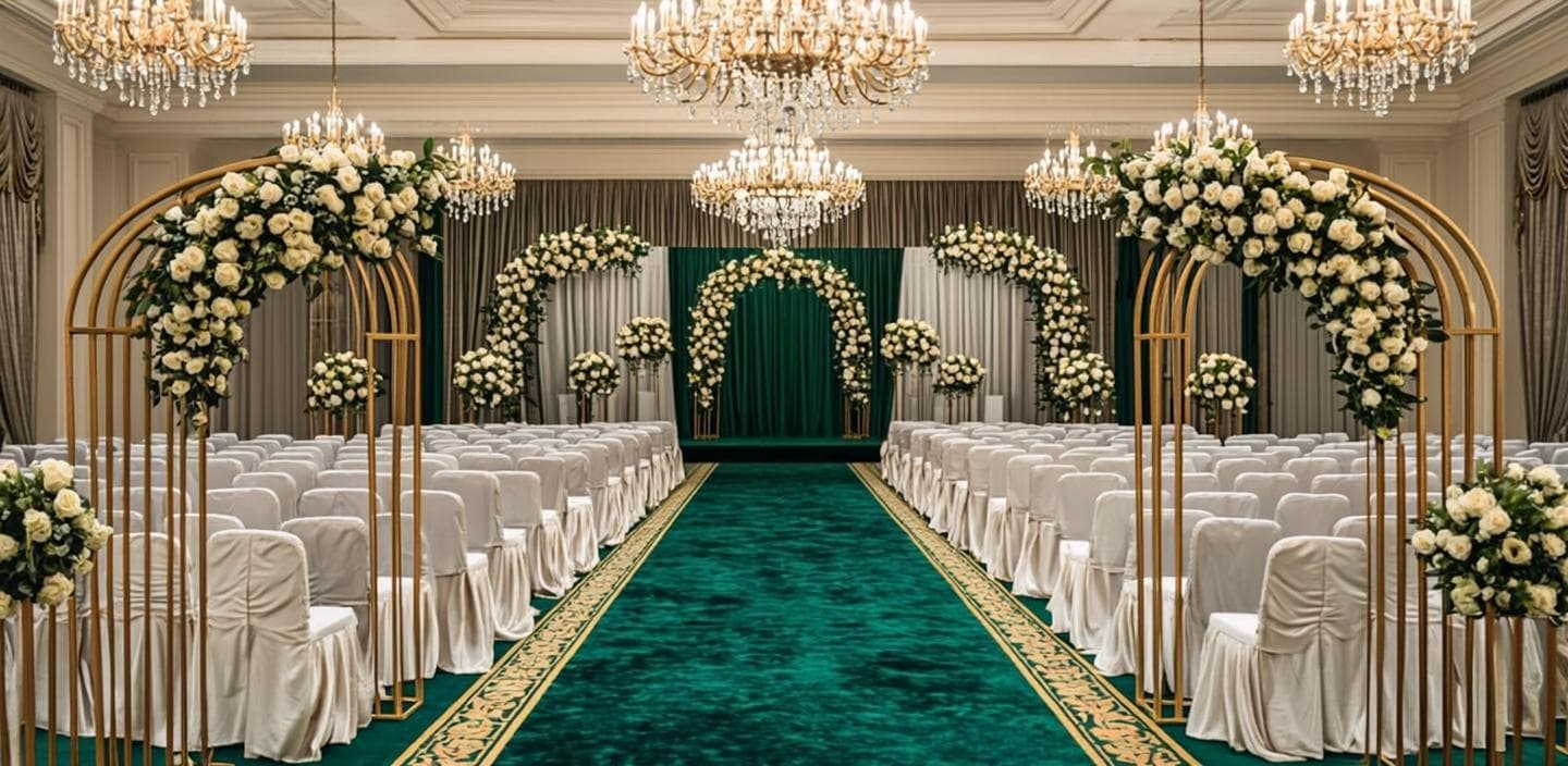 Hall de mariage en cérémonie