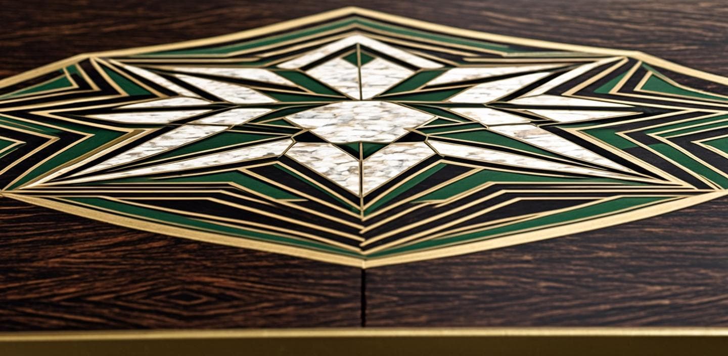 Marqueterie fine d’or