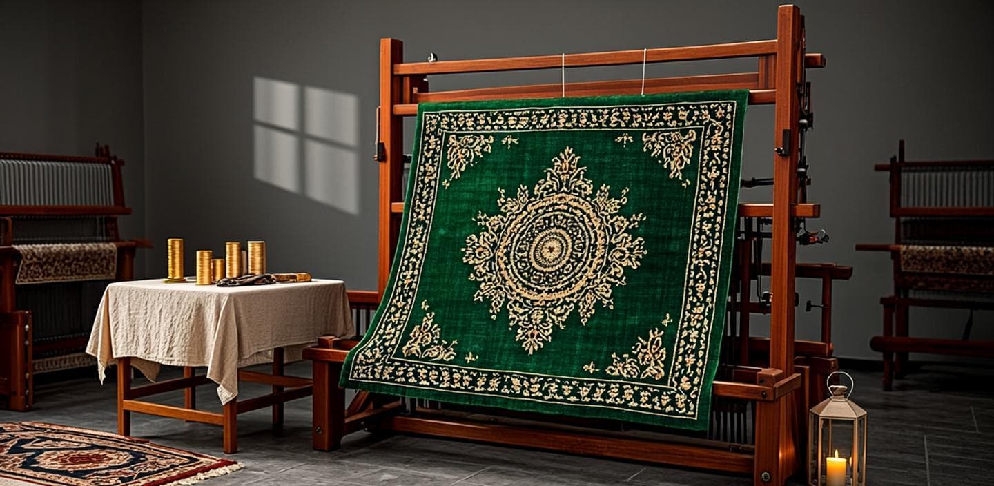Tapis royal brodé