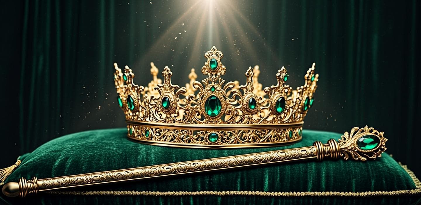 Couronne d'or aux émeraudes
