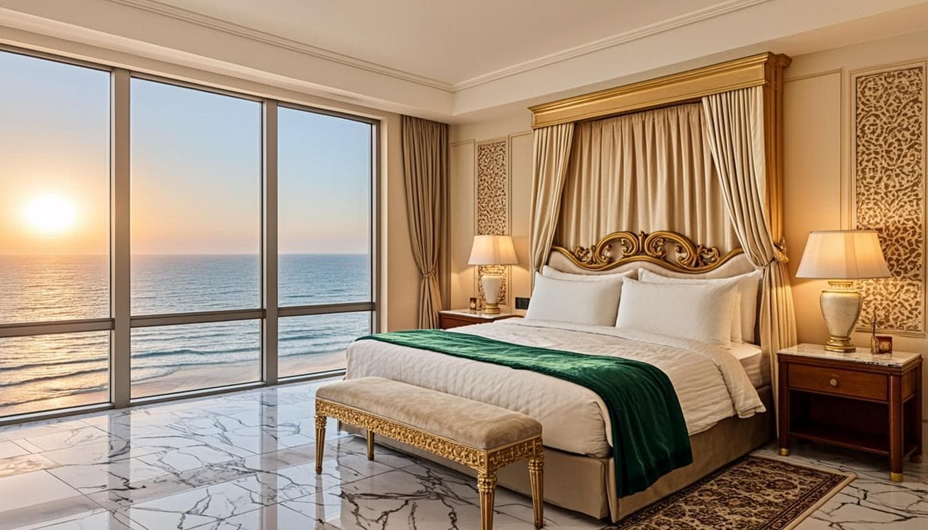 Chambre présidentielle vue mer