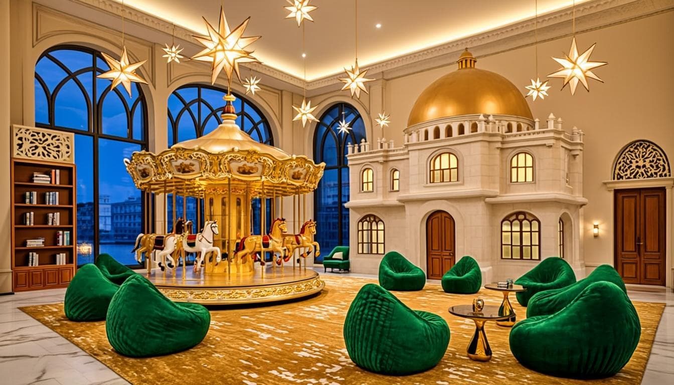 Salon des enfants doré