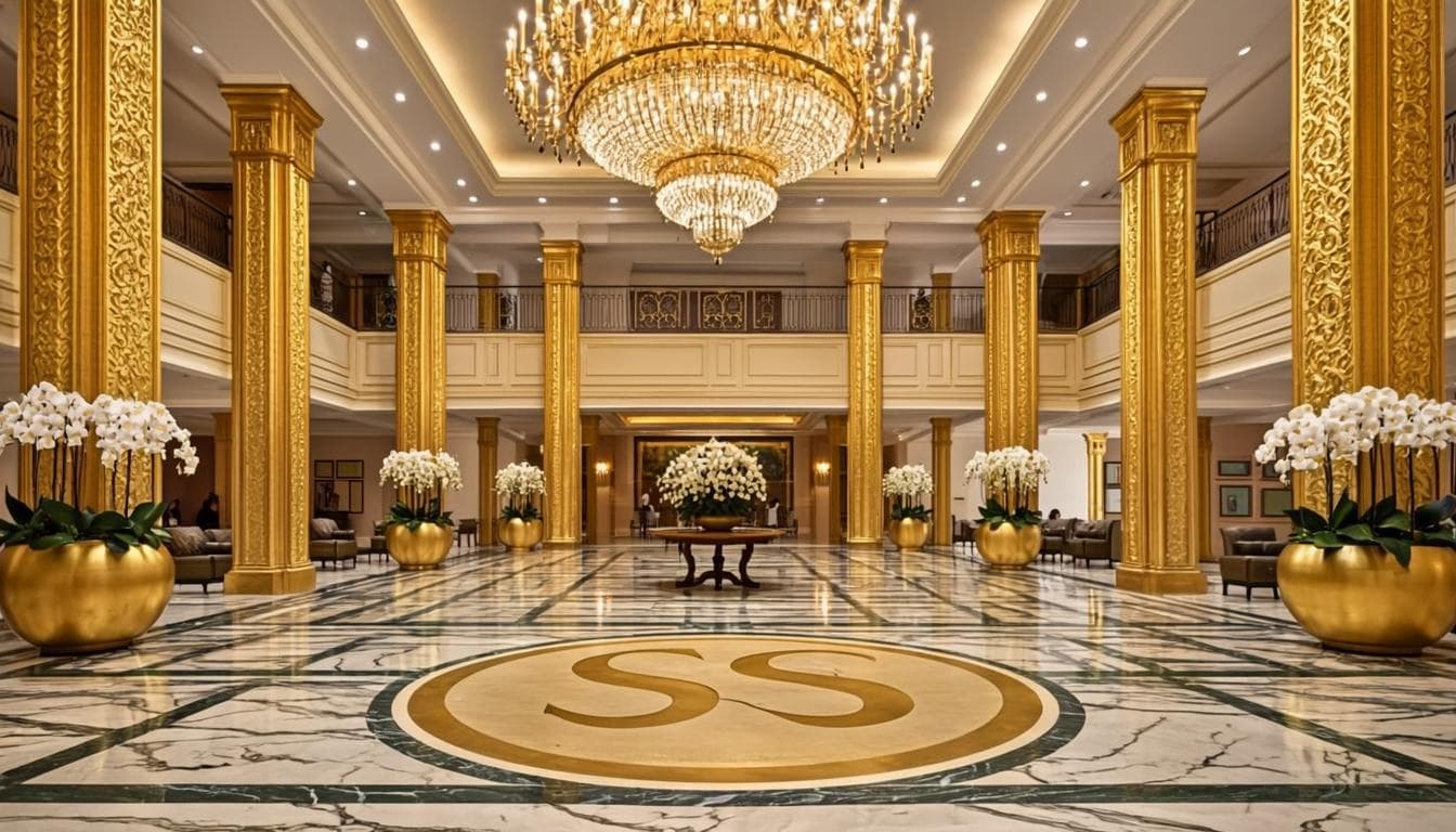 Grand lobby de marbre
