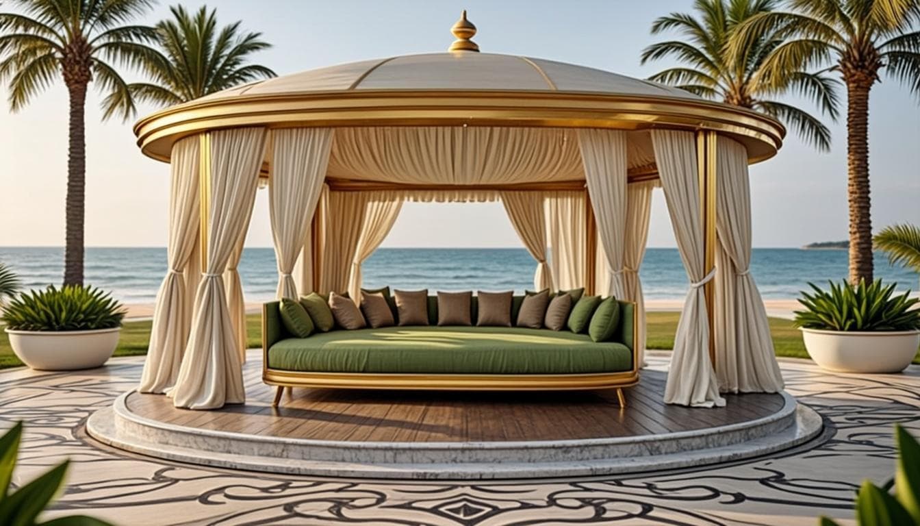 Pavillon d’été en bord de mer