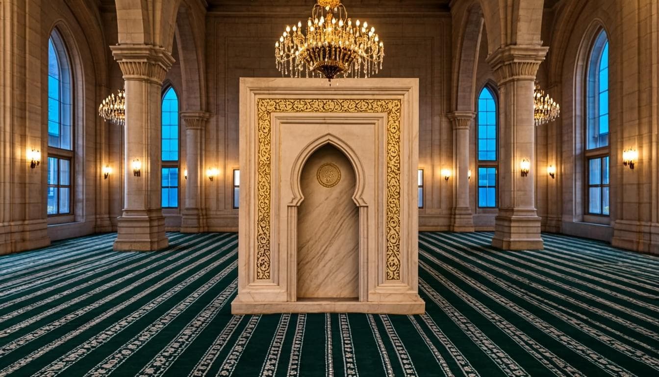 Salle de prière face à la mer