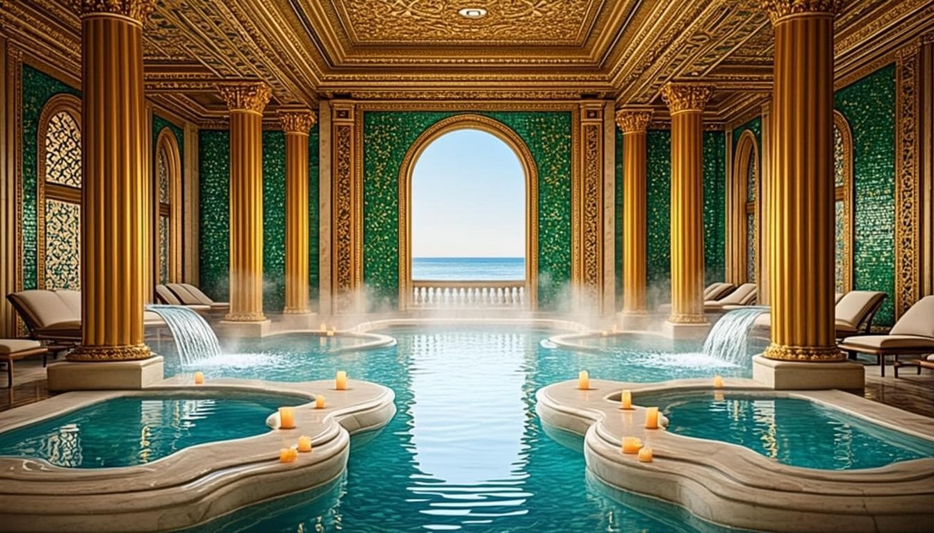 Spa impérial aux colonnes d’or