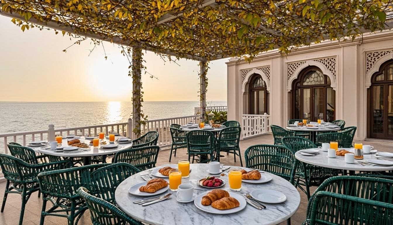Terrasse du petit-déjeuner