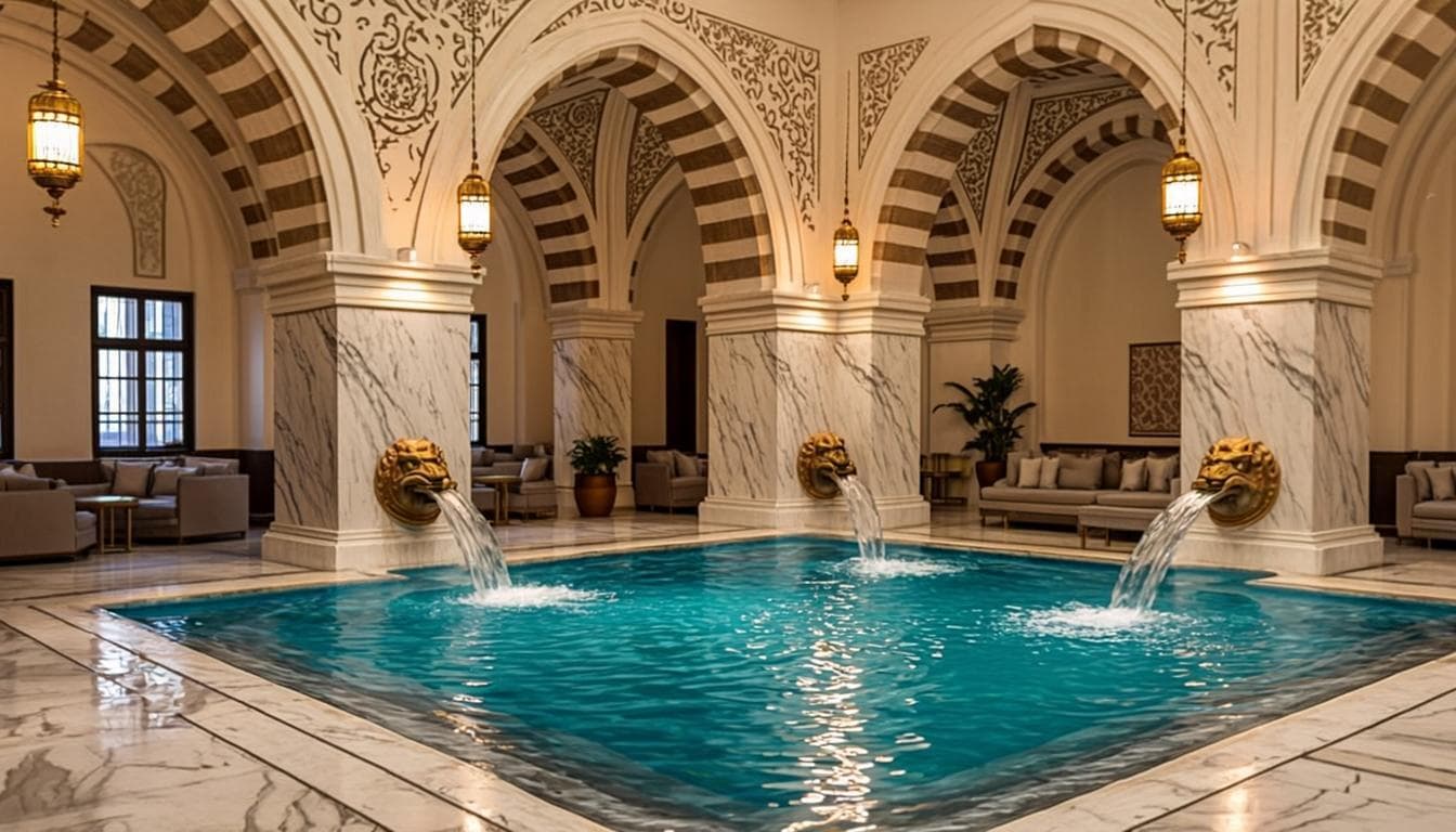 Bain aux zelliges émeraude