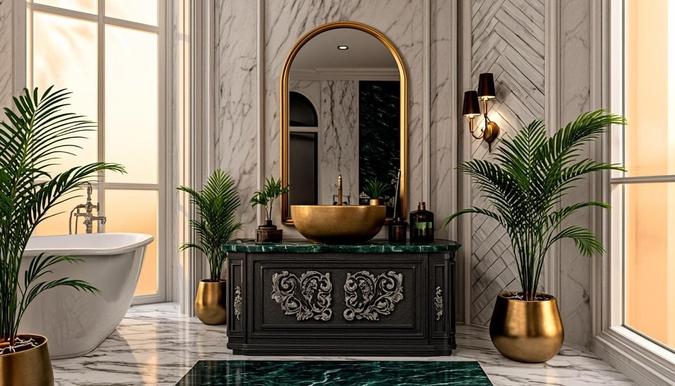 Salle de bains aux zelliges