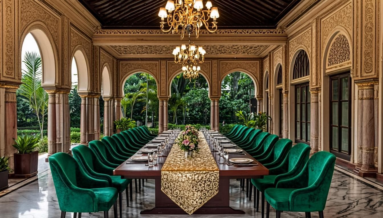 Salle à manger des palmes