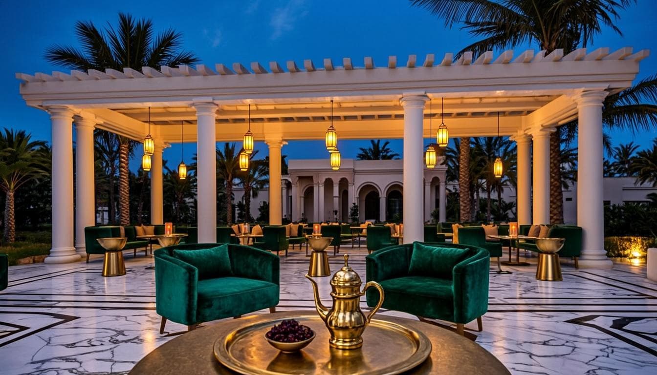 Terrasse majlis des palmiers