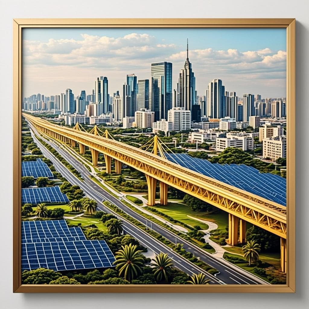 Affiche Infrastructures — Développement Global Saoudienne