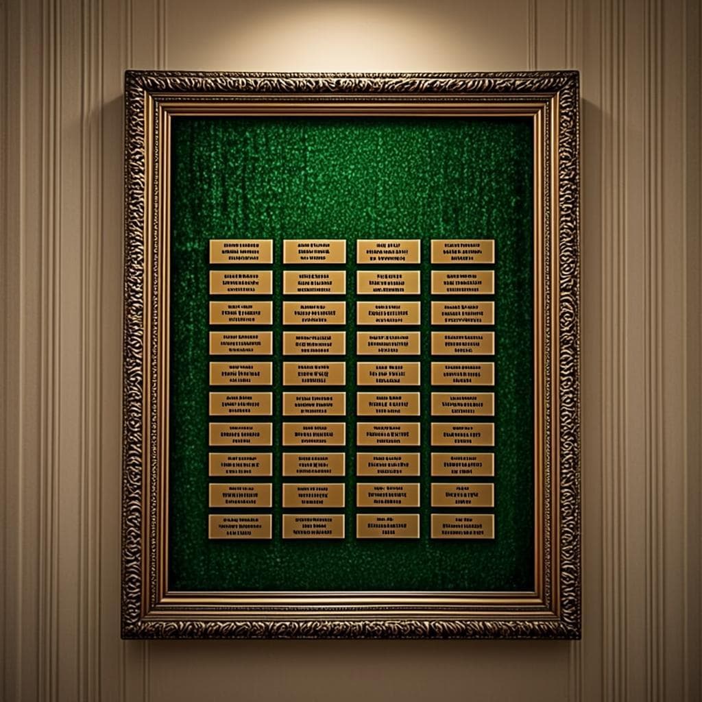 Tableau d'Honneur