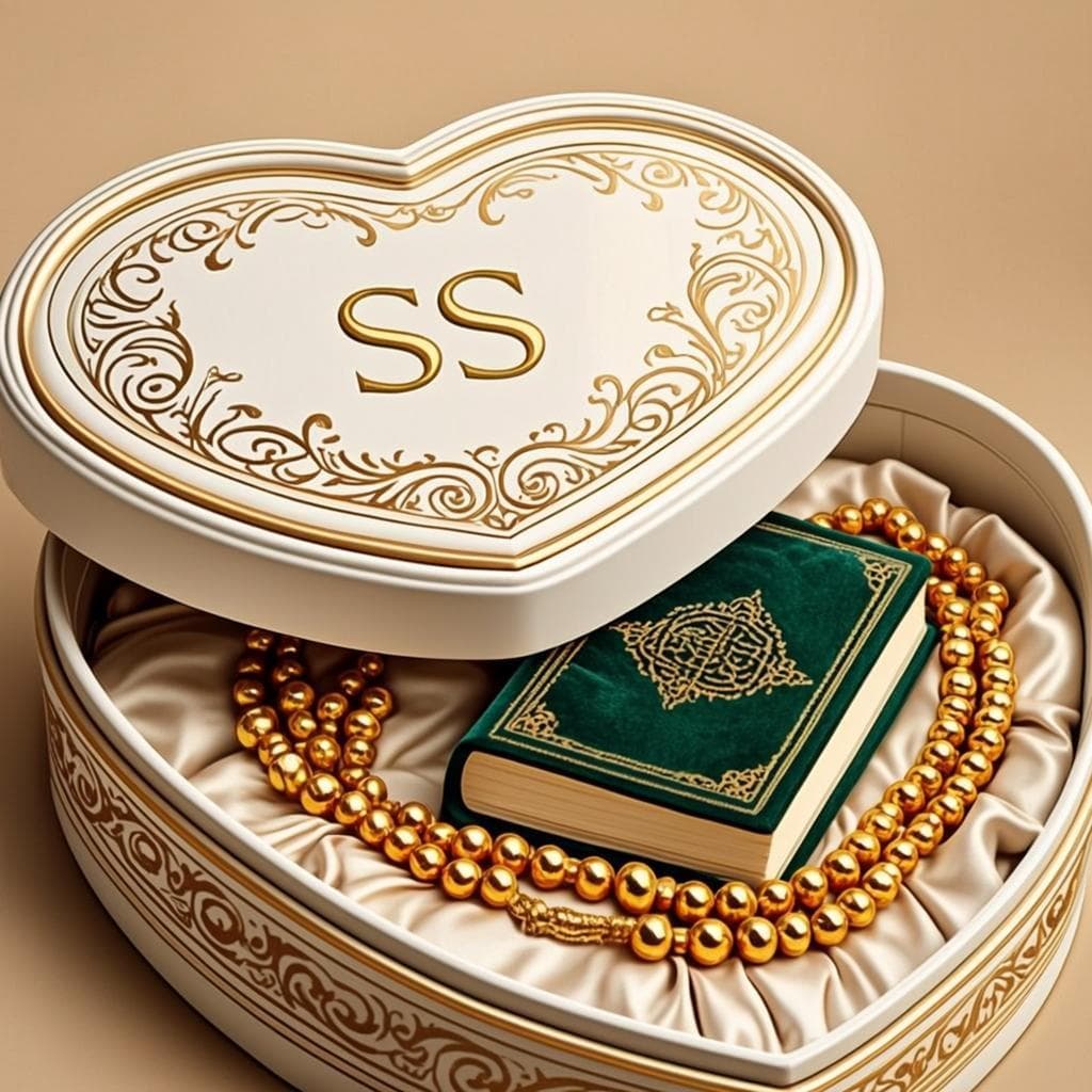 Coffret Cœur Doré — Soumaya Quran Heart