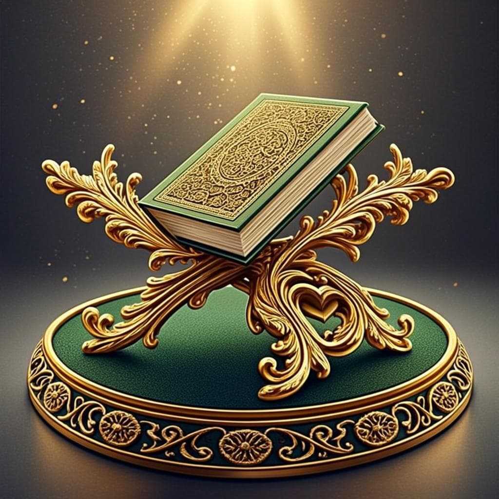 Support à Livre Doré