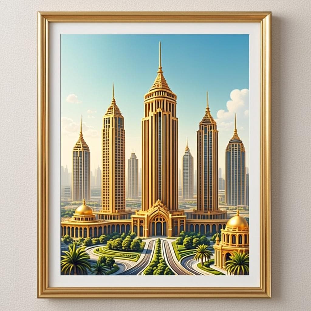 Affiche Désert & Ville